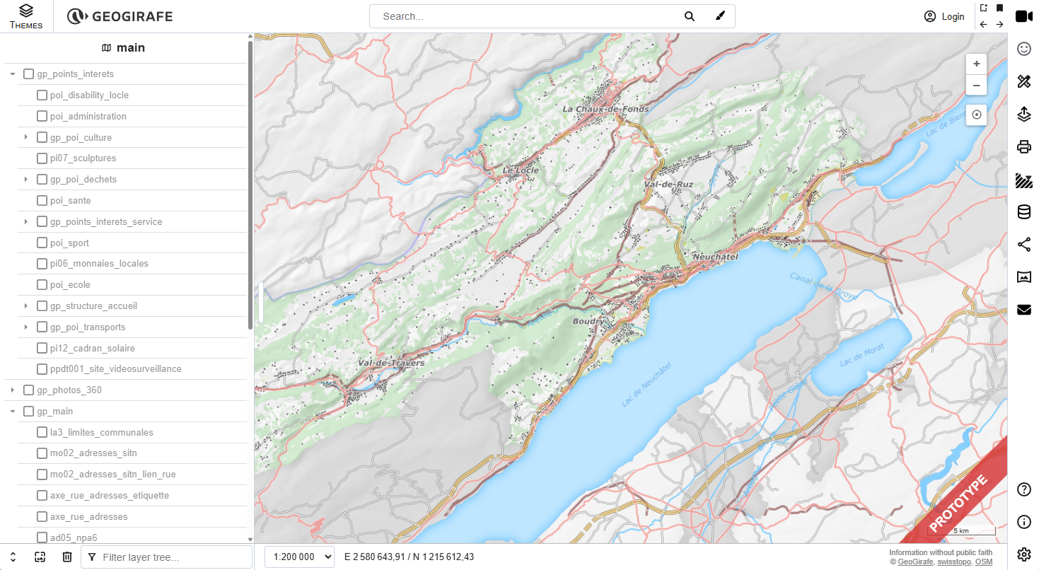 Hello World lateral menu button